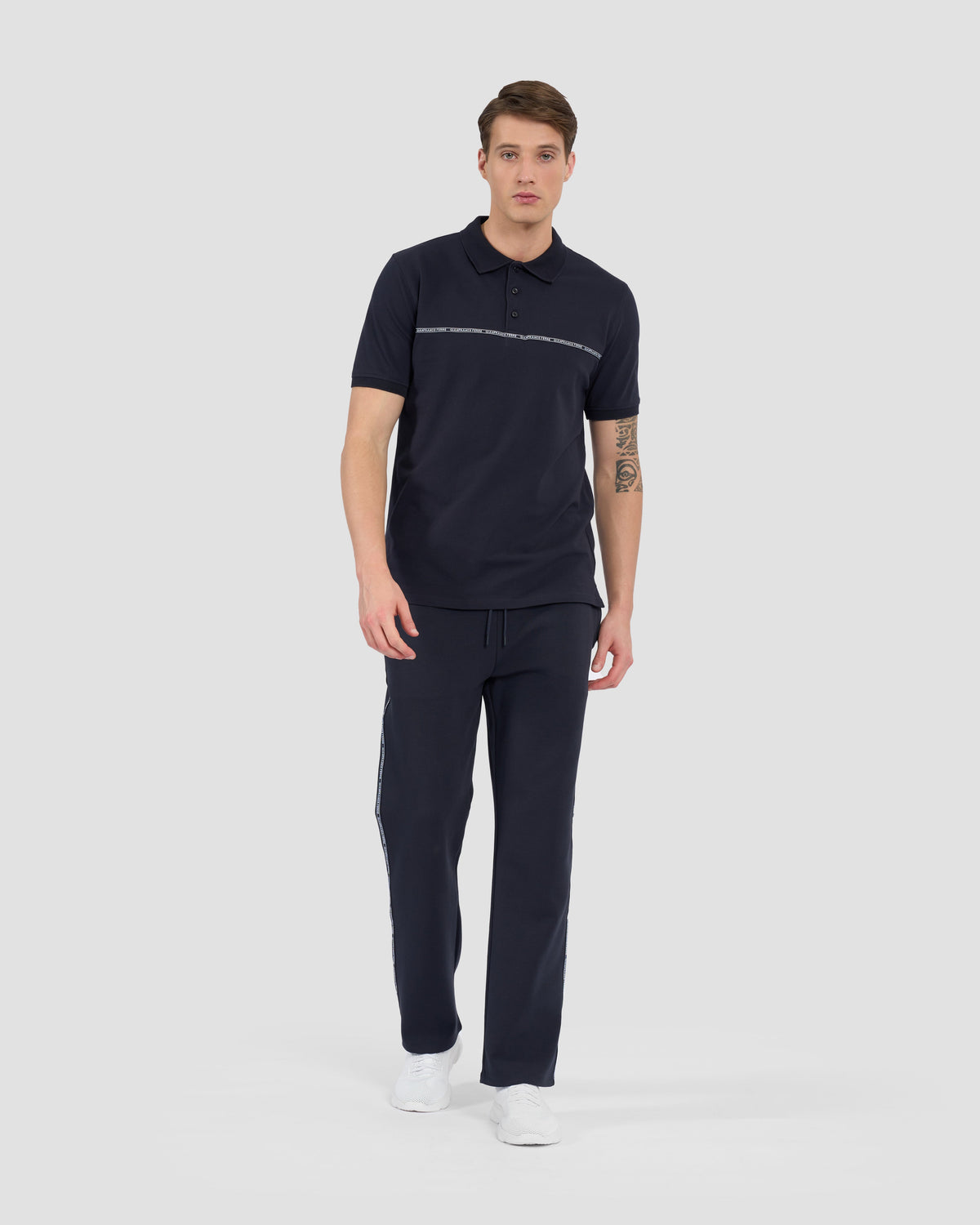 Balmain Chest Taped Polo Shirt - Image 2