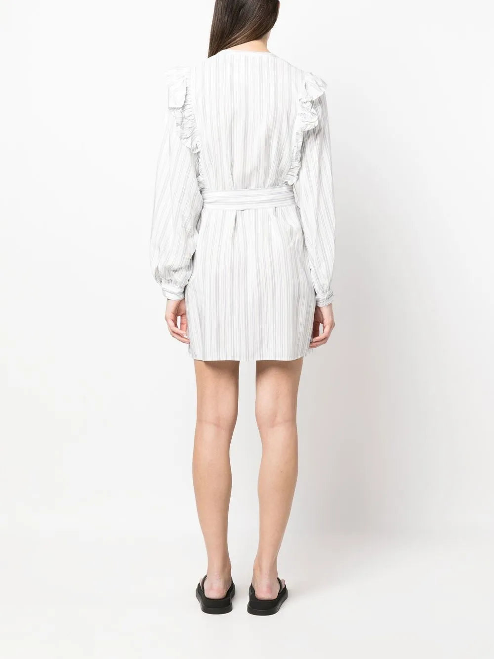 Tommy Hilfiger Regular Stripe Short Ruffle Dress - Image 4