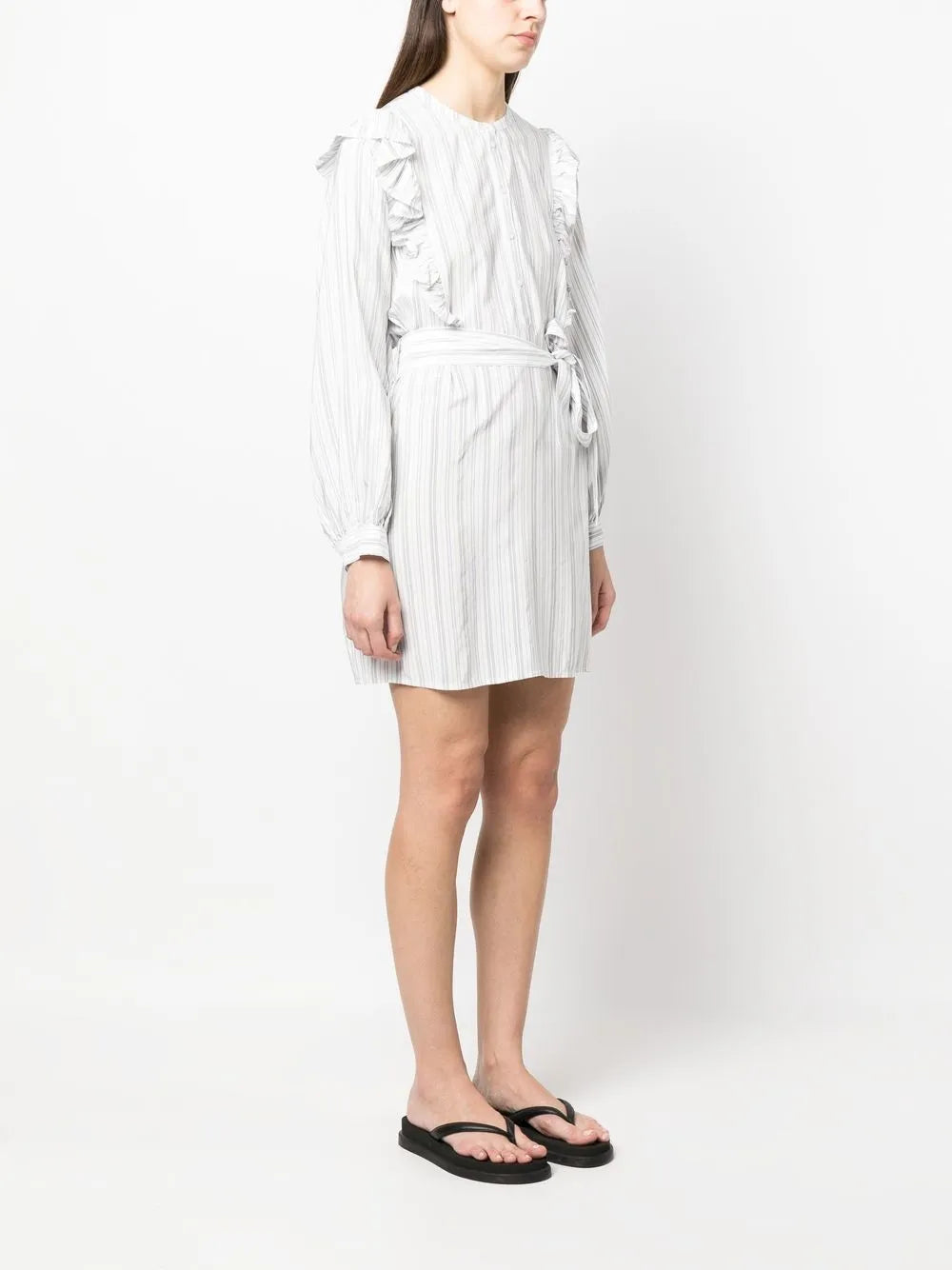 Tommy Hilfiger Regular Stripe Short Ruffle Dress - Image 3