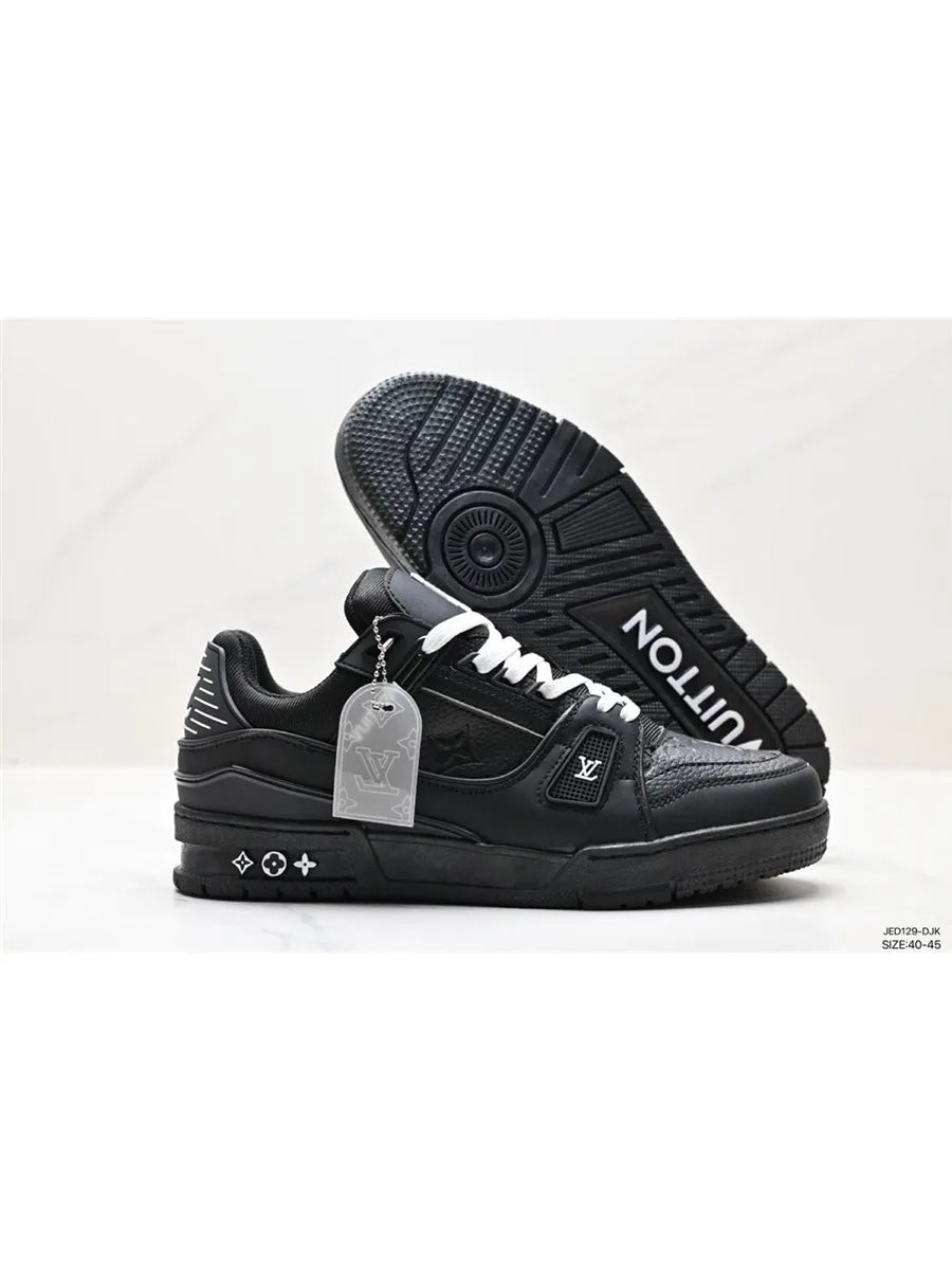 Louis Vuitton Trainer Black Embossed Monogram - Image 3