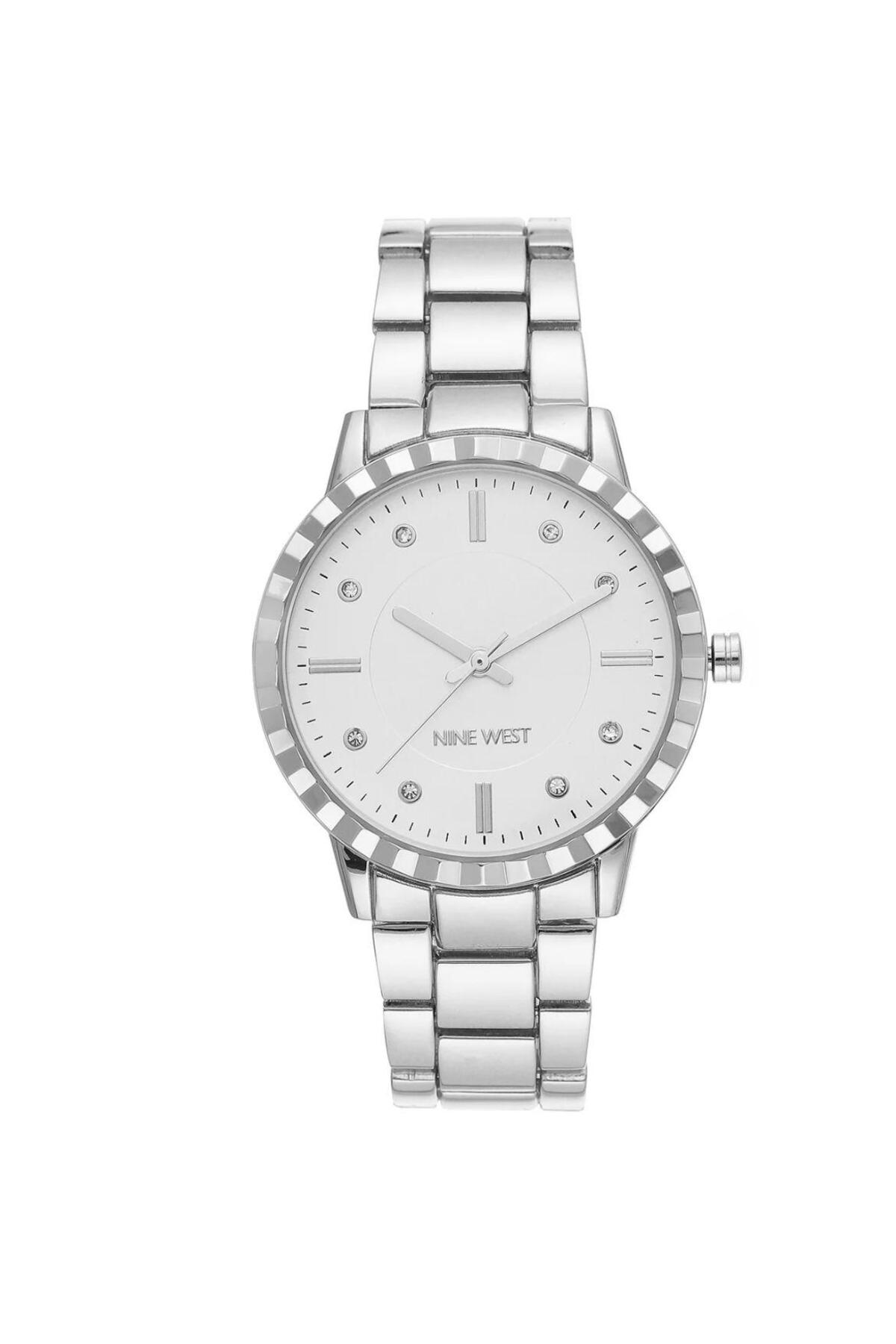 Women's Crystal Accented Bracelet Watch - Image 1