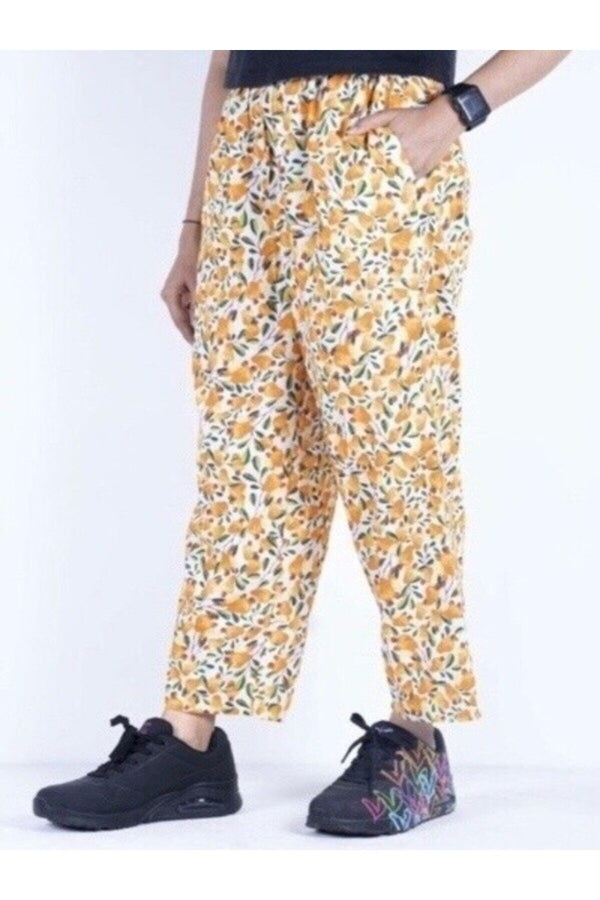 Farm Rio Citrus Grove Printed Cotton Pants