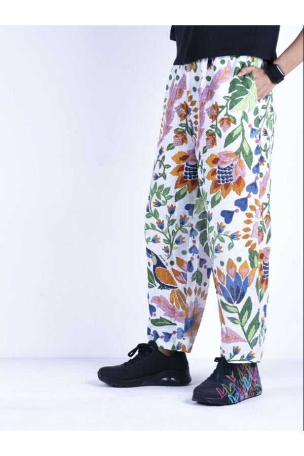 Farm Rio Floral Print Relaxed Pants