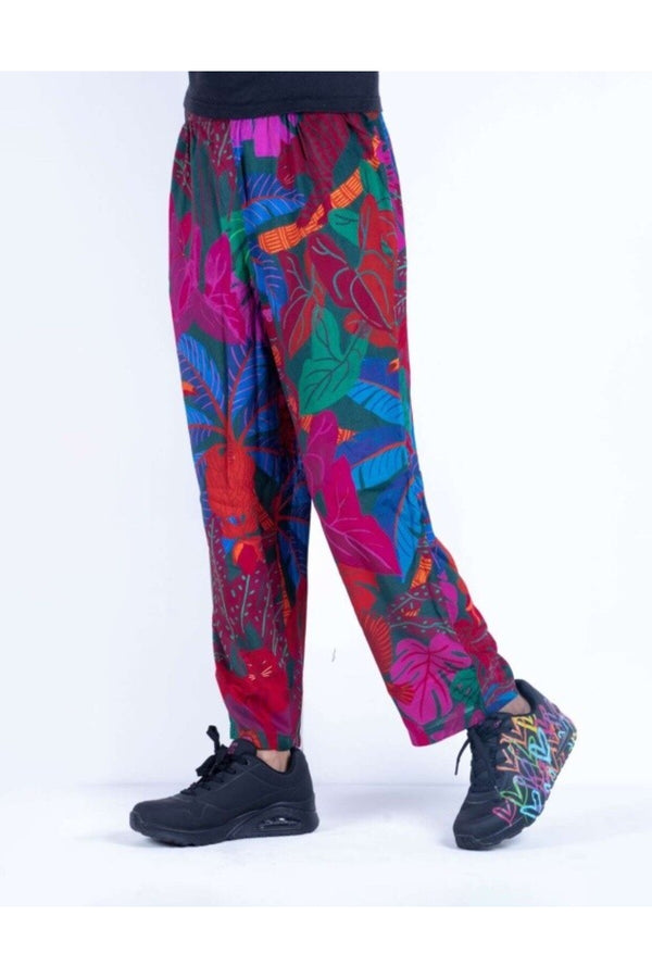 Farm Rio Floral Print Cotton Pants