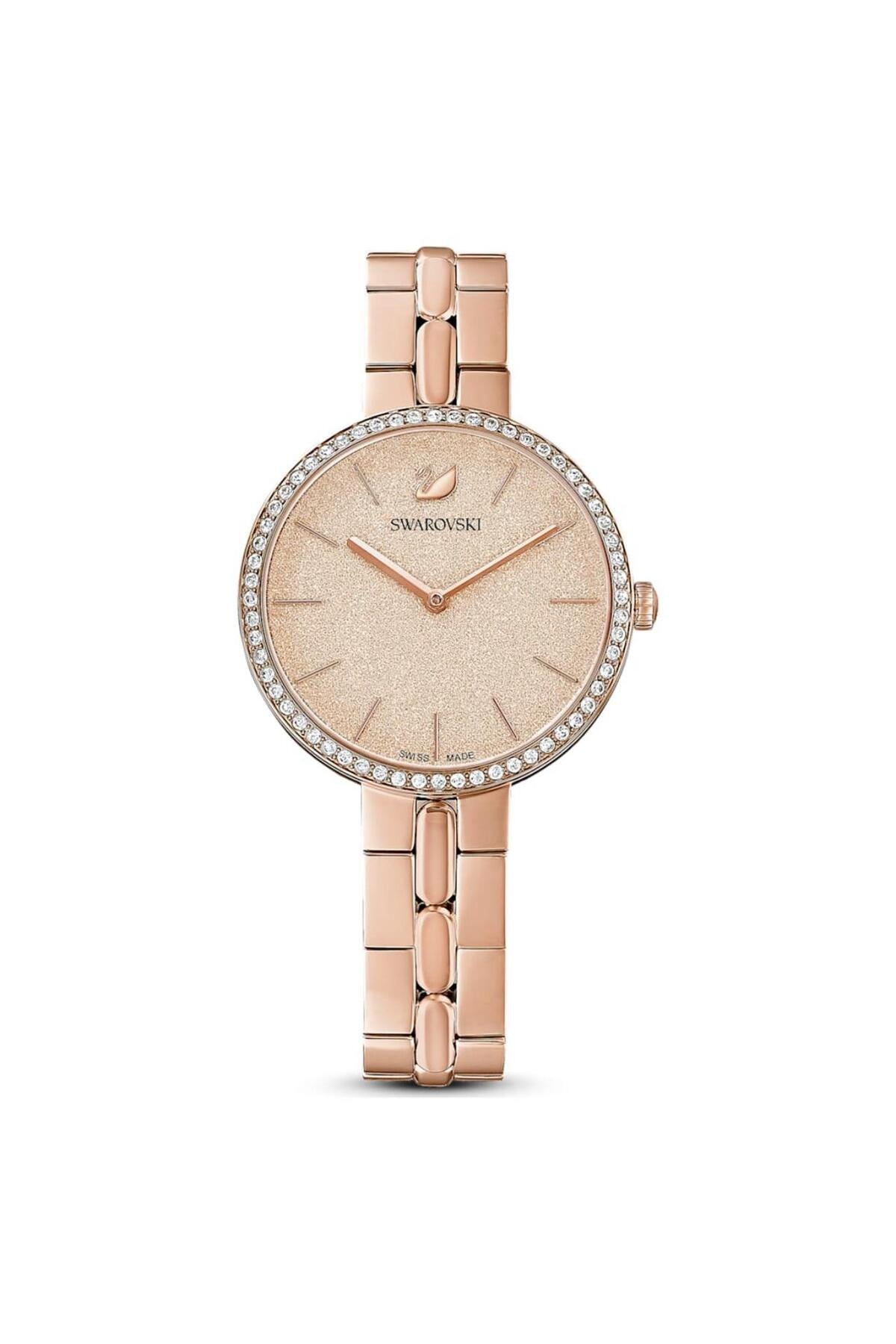 Cosmopolitan Watch, Swiss Made, Metal Bracelet, Pink, Rose Gold-Tone Finish - Image 1