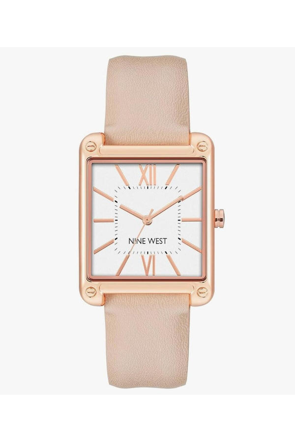 Nine West Women's Leather Strap Watch