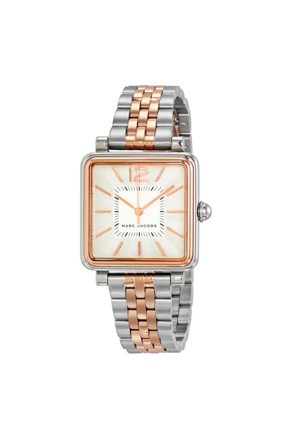 Marc Jacobs Vic Two-Tone Silver Dial Watch