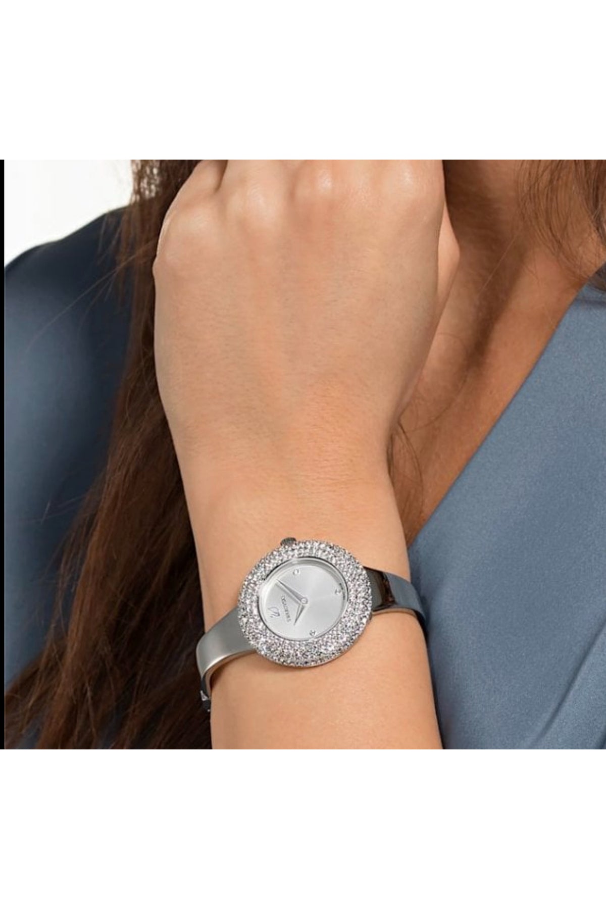 Ladies Crystal Rose Watch - Image 1