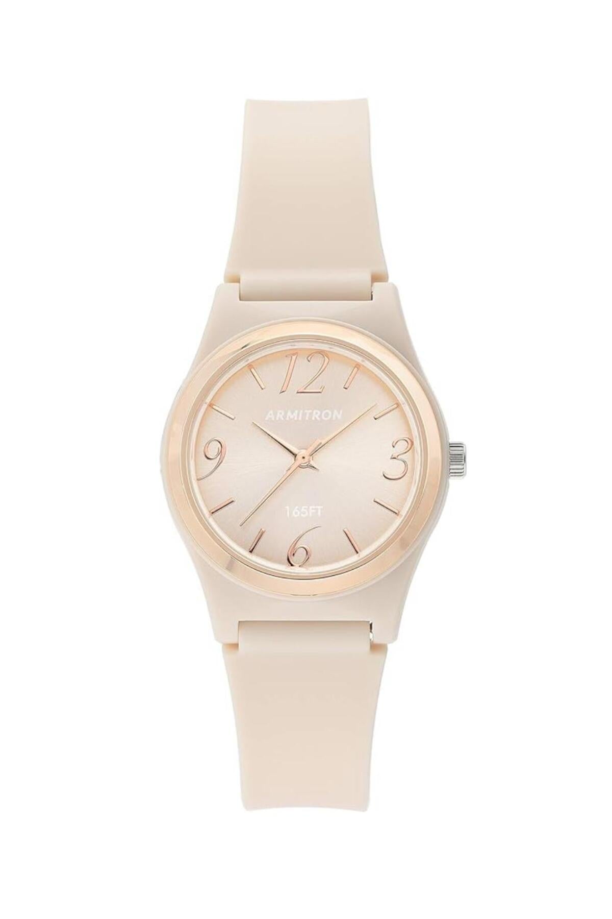 Sport Women's Analog Watch with Beige-Pink Resin Strap, 25/6441PBH - Image 1