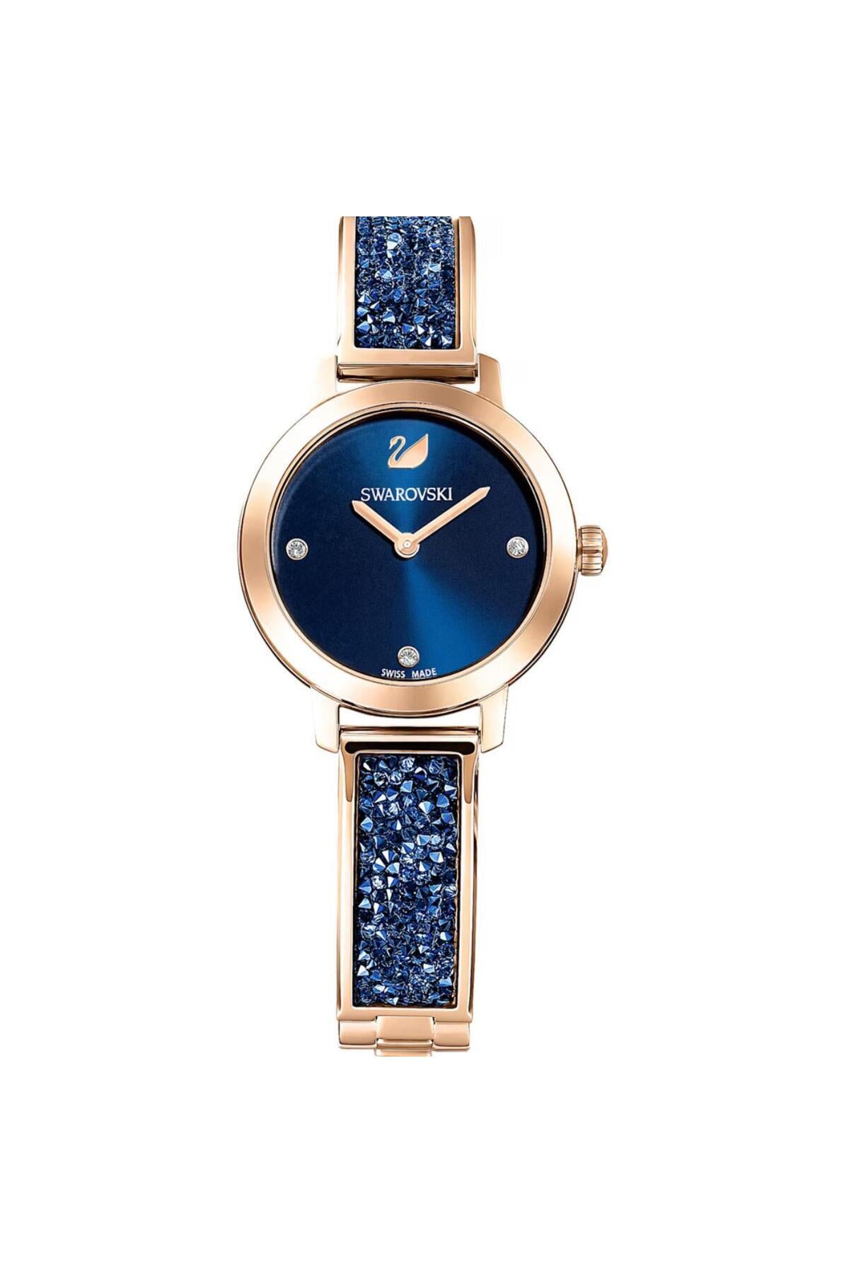 Swarovski Cosmic Rock Watch - Black Metal Bracelet - Image 2