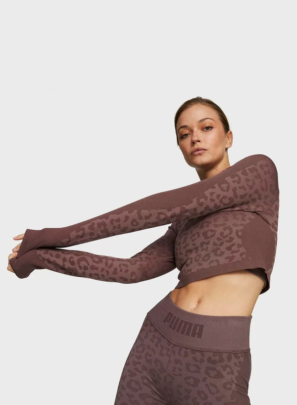 Puma FormKnit Seamless Croped Leopard