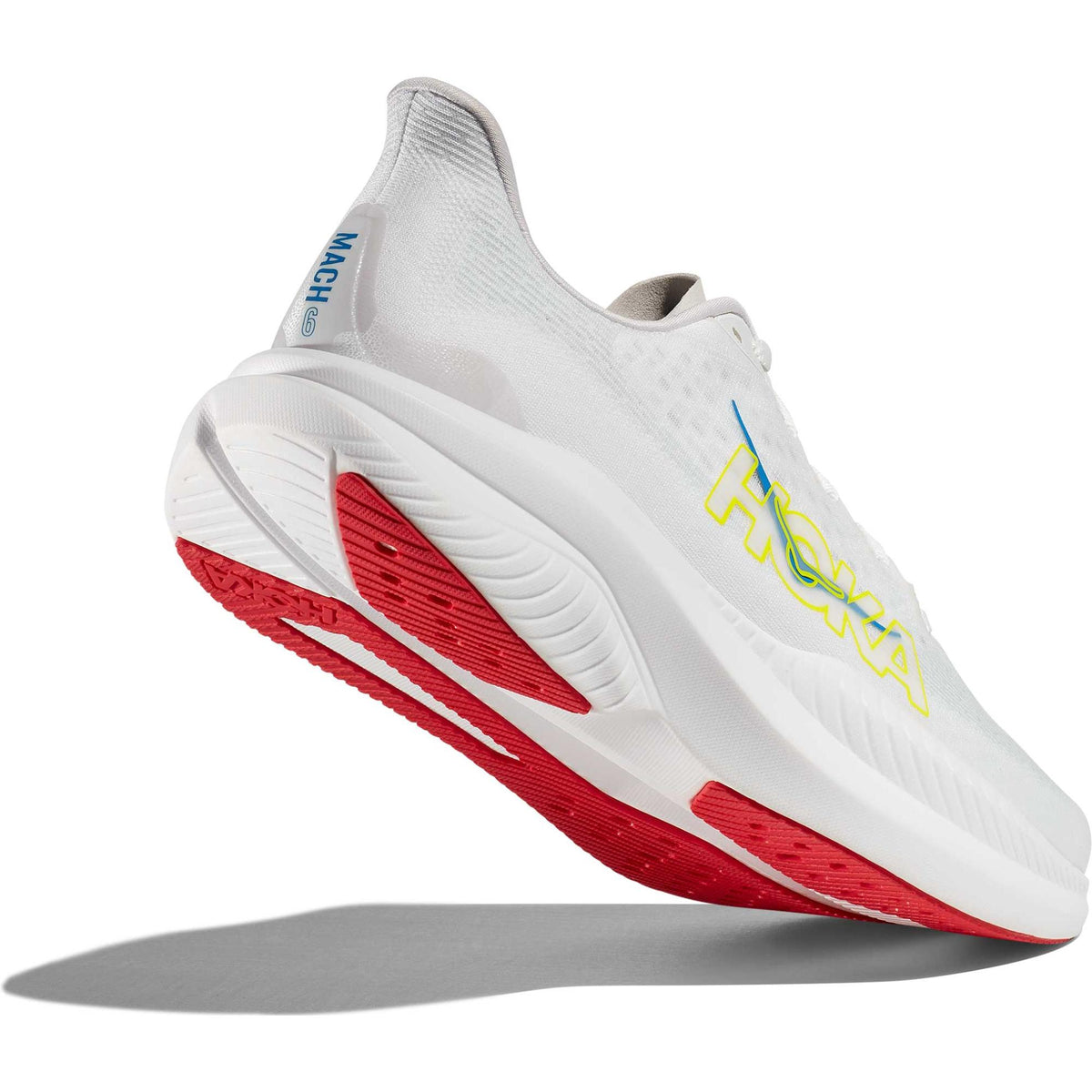 Mach 6 HOKA Running Shoes, White/Nimbus Cloud - Image 3