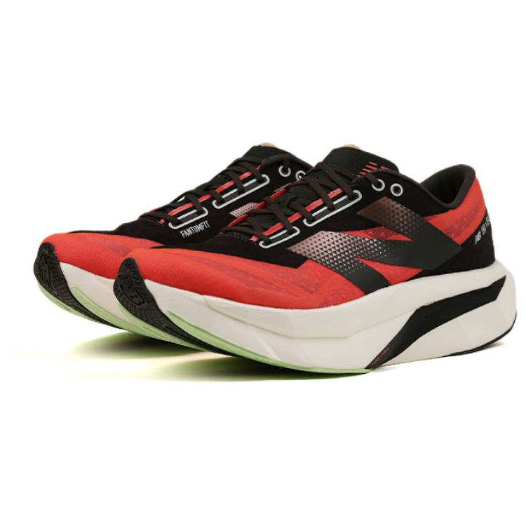 New Balance Elite V4 Comfortable Soft Low-Top Men's Running Shoes – Red/Black/White - Image 3