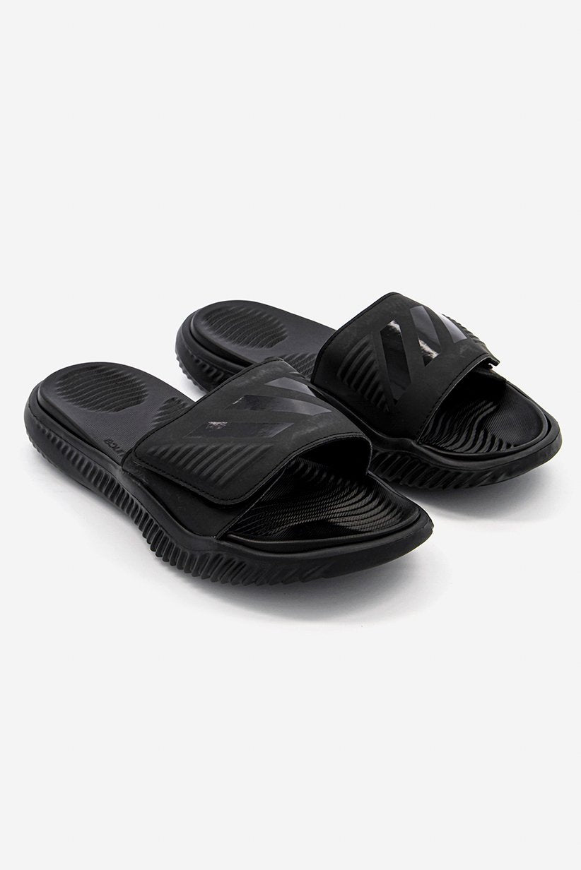 Men Alpha Bounce Slip On Slide, Black - Image 1