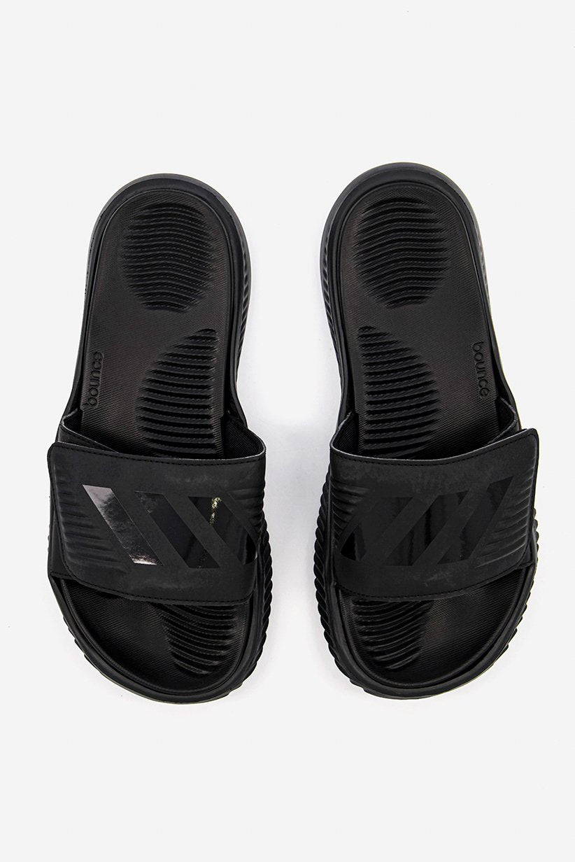 Men Alpha Bounce Slip On Slide, Black - Image 2