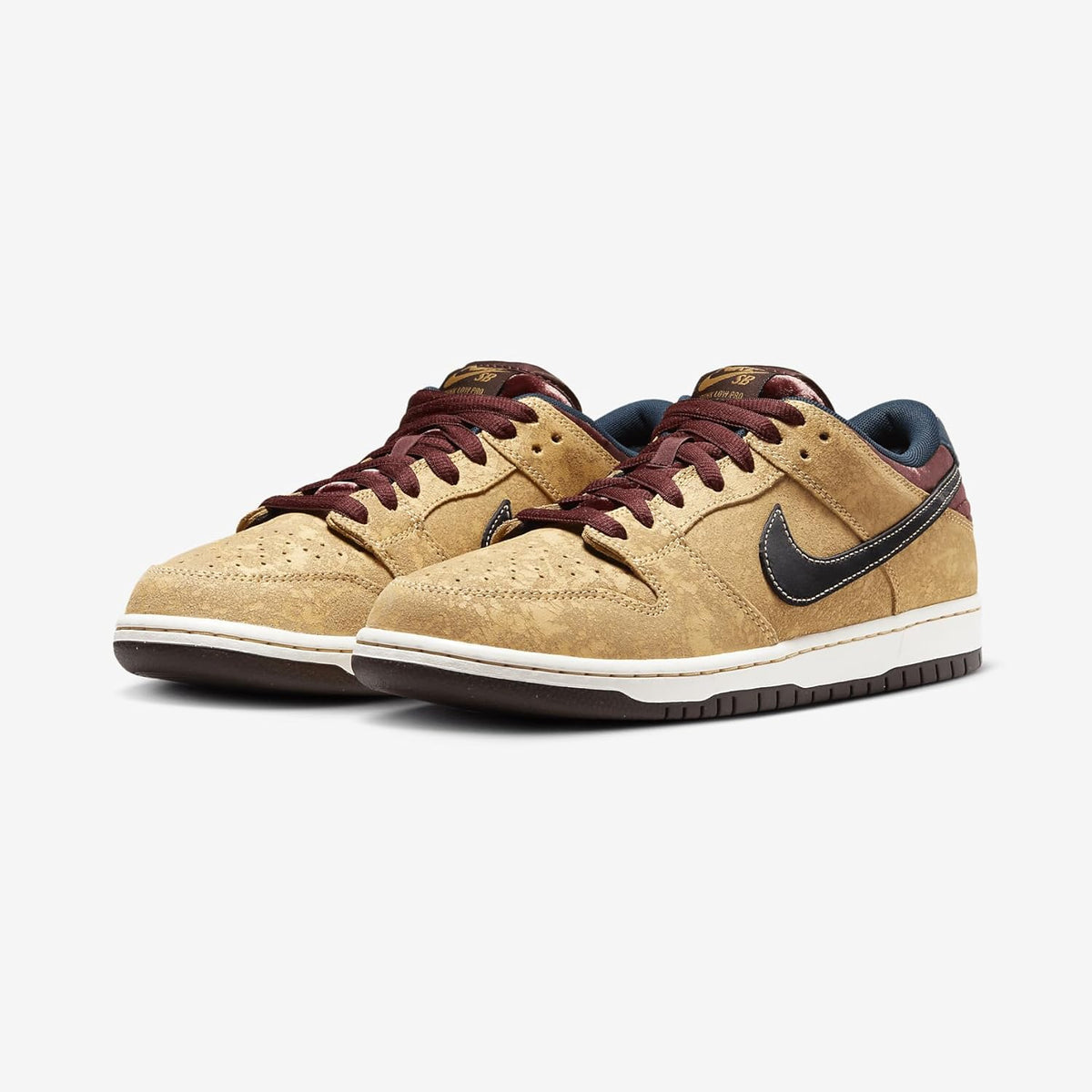 Nike Dunk Low Premium Wheat Brown Sneakers - Image 4