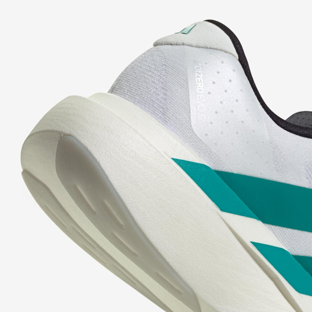 Adidas Adizero Evo SL Cloud White / Pure Teal / Grey Four - Image 4