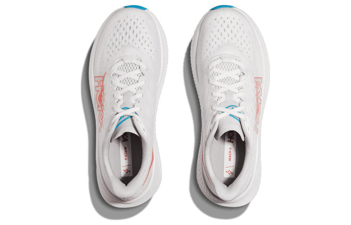 Mach 6 White Nimbus Cloud Women's HOKA ONE ONE, Grey White - Image 4