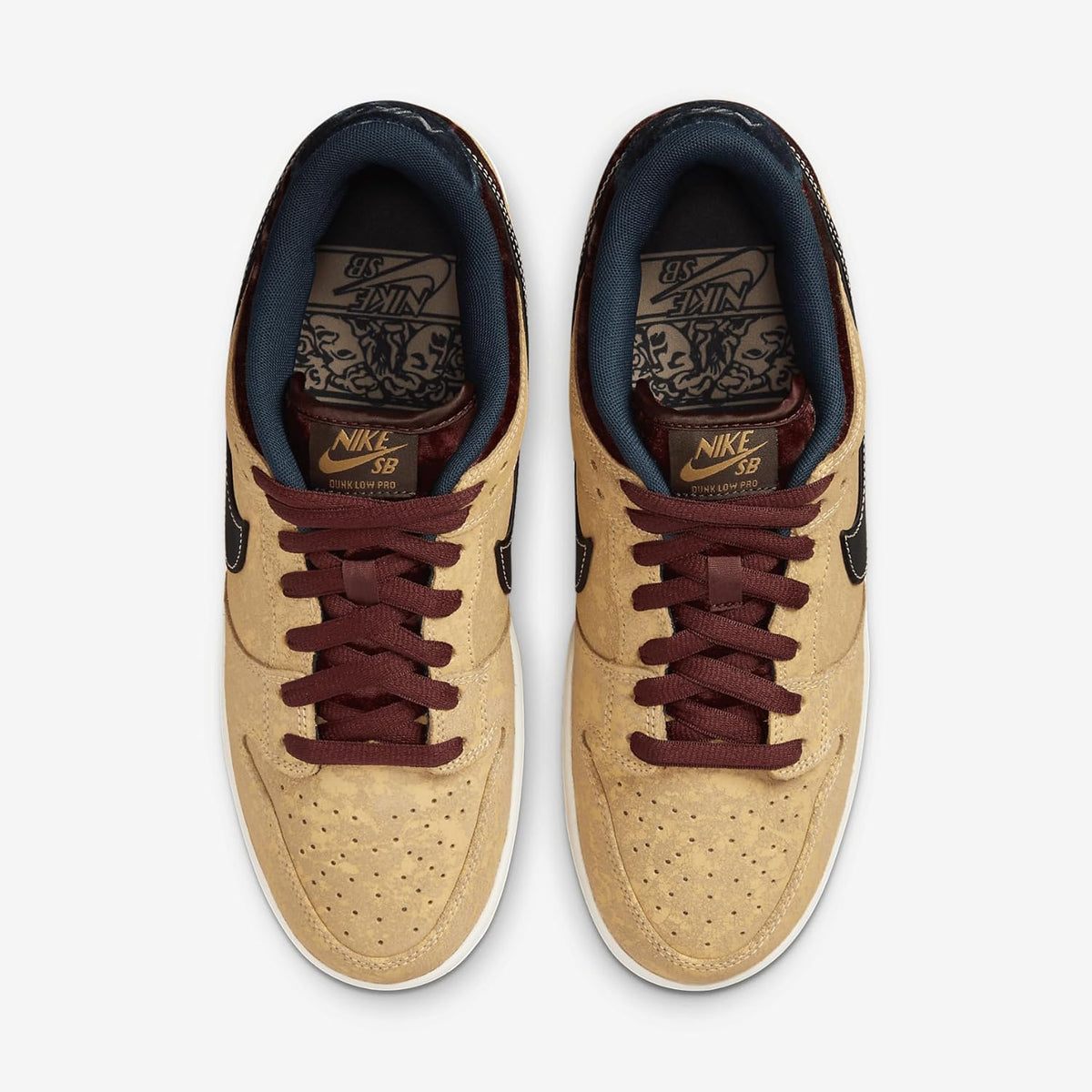 Nike Dunk Low Premium Wheat Brown Sneakers - Image 3