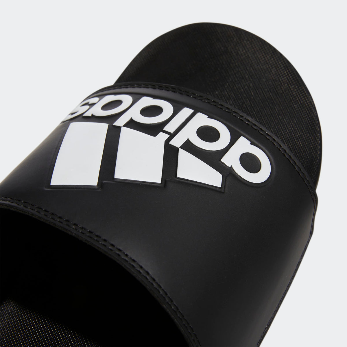 Adidas Adilette Comfort Slides - Black/White - Image 4