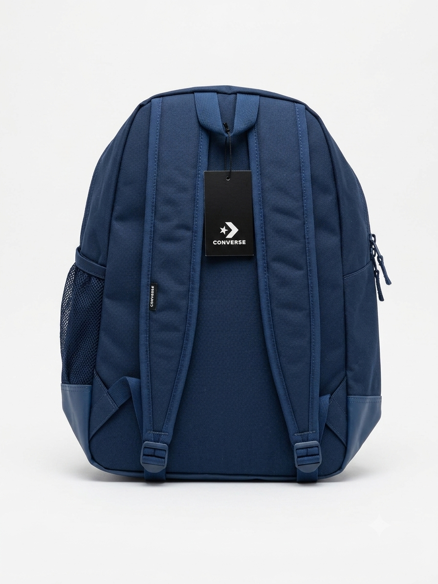 Converse Unisex Vertical Logo Backpack (Navy Blue) - Image 2