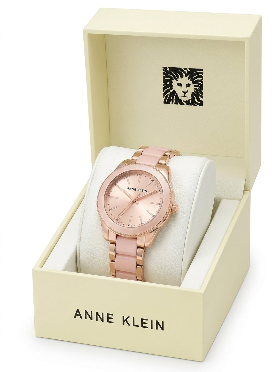 Anne Klein Women's Rose Gold-Tone Bracelet Watch - Image 2