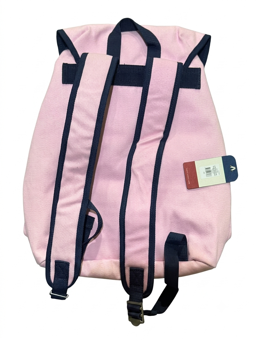 Tommy Jeans Pink Logo Flap Backpack - Image 2