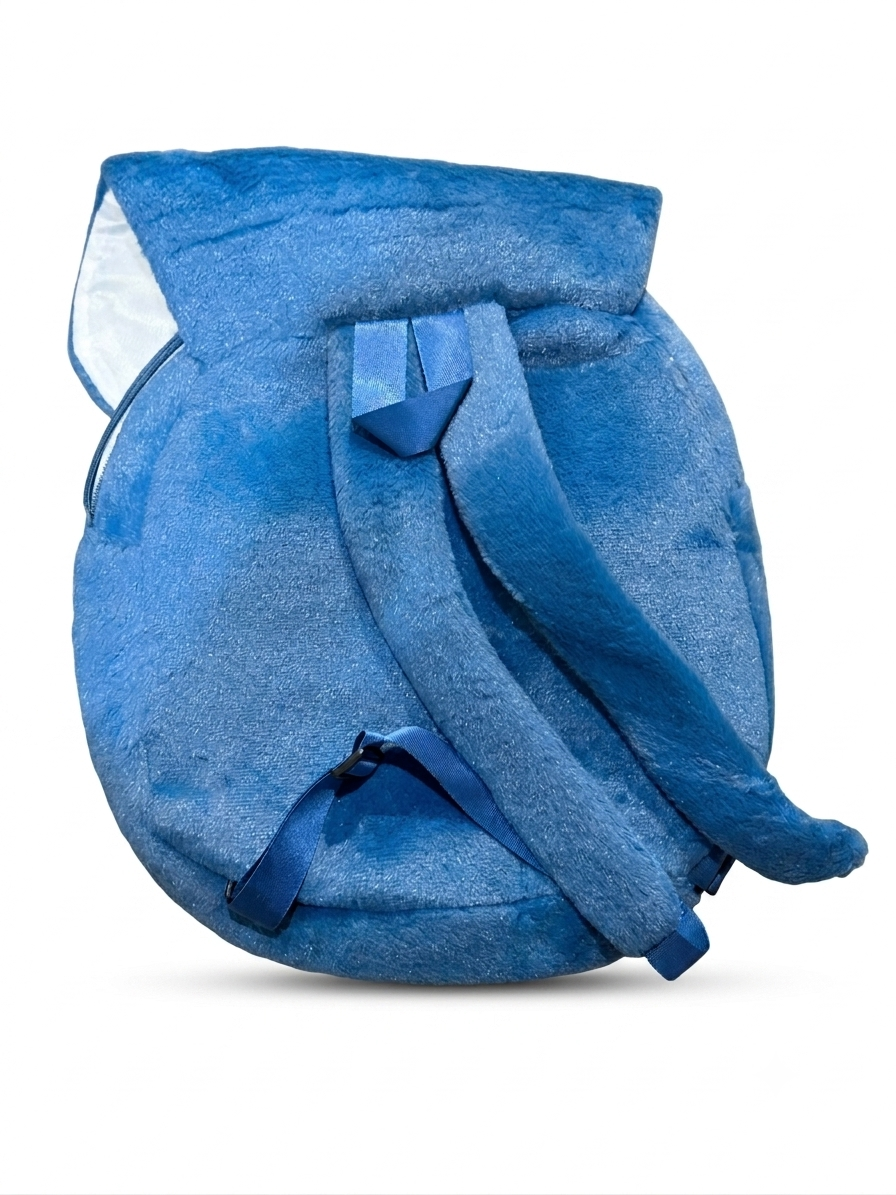 Disney Stitch Fluffy Blue Backpack - Image 2