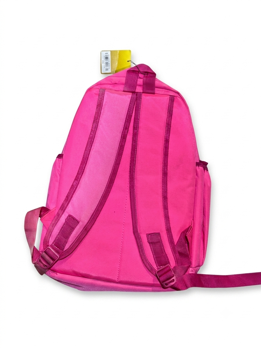 Designer Pink Nylon Casual Backpack - Image 2