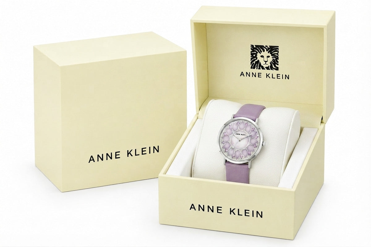 Anne Klein women's wrist watch with a floral-inspired dial design - Image 2