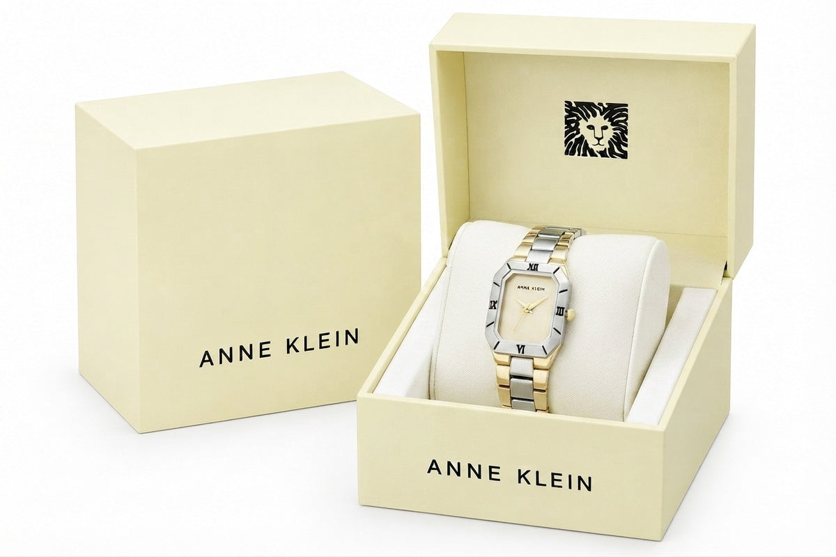Anne Klein Women's Quartz Roman Numeral Bezel Gold-Tone Alloy Metal Watch - Image 2