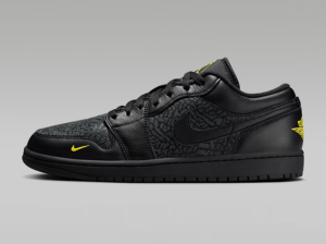 Nike Air Jordan 1 Low Black Elephant Print - Image 2