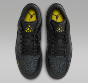 Nike Air Jordan 1 Low Black Elephant Print - Image 5