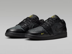 Nike Air Jordan 1 Low Black Elephant Print