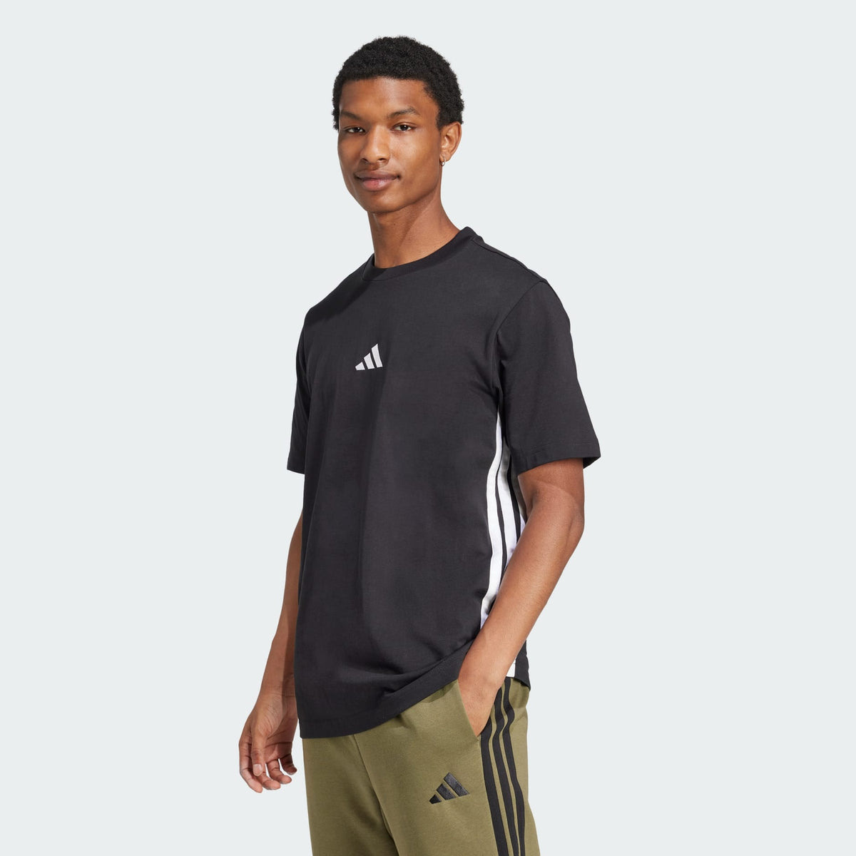 Adidas Essentials 3-Stripes Single Jersey Tee - Image 1