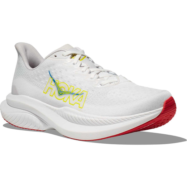 Mach 6 HOKA Running Shoes, White/Nimbus Cloud
