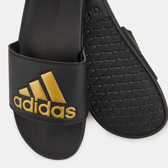 Adidas Adilette Comfort Slides - Black/Gold - Image 3