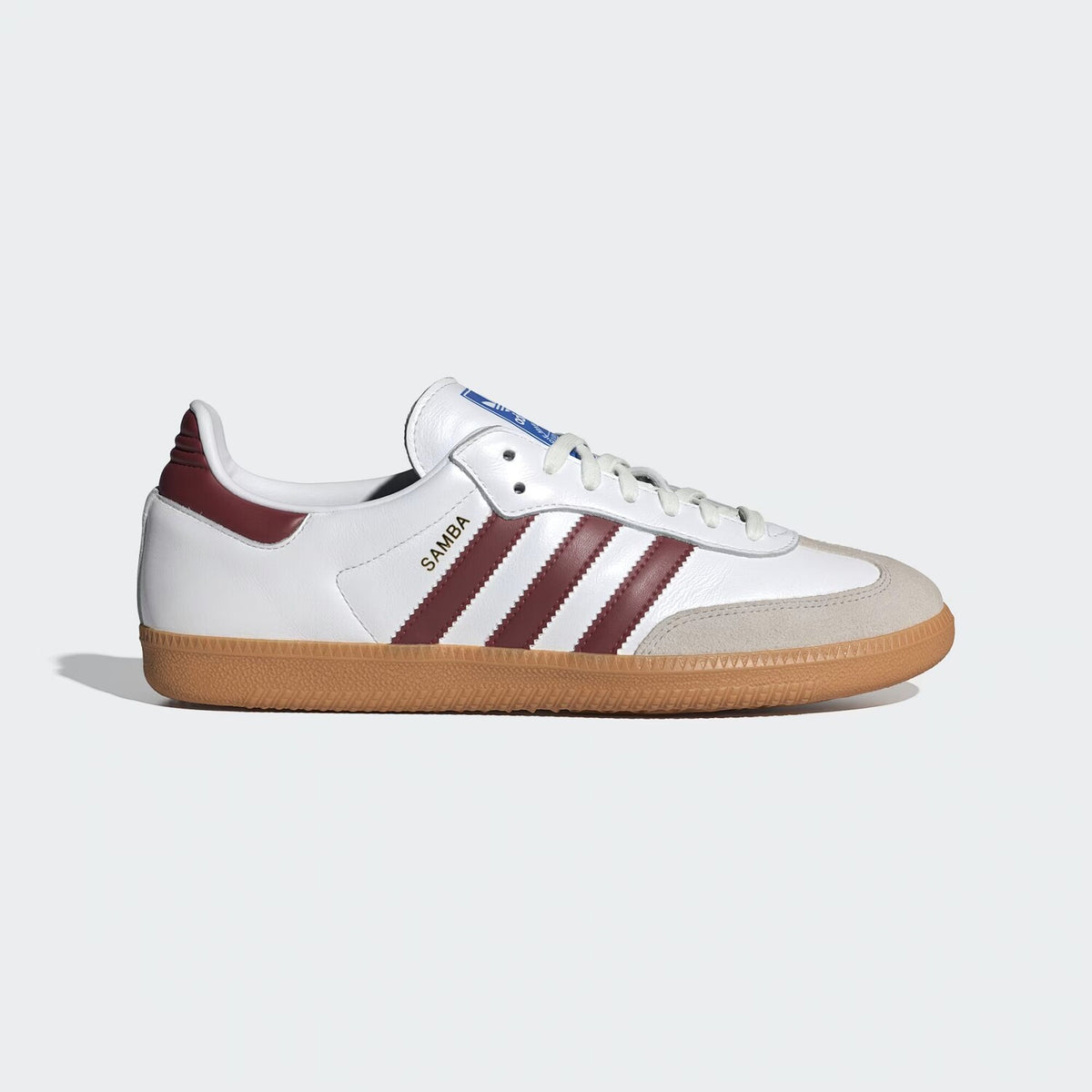 Adidas Samba OG – Cloud White / Collegiate Burgundy / Gum - Image 1