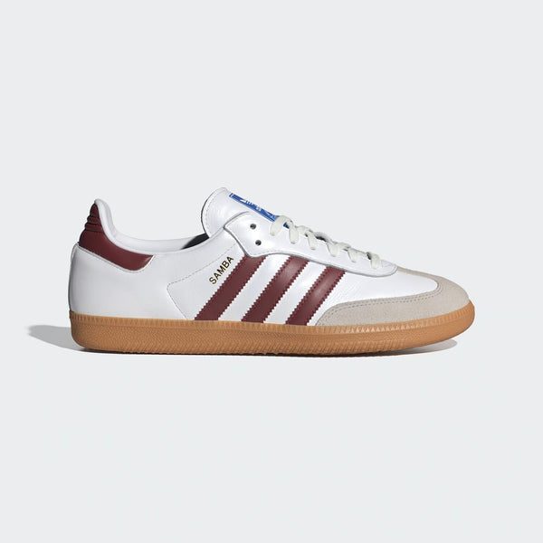 Adidas Samba OG – Cloud White / Collegiate Burgundy / Gum