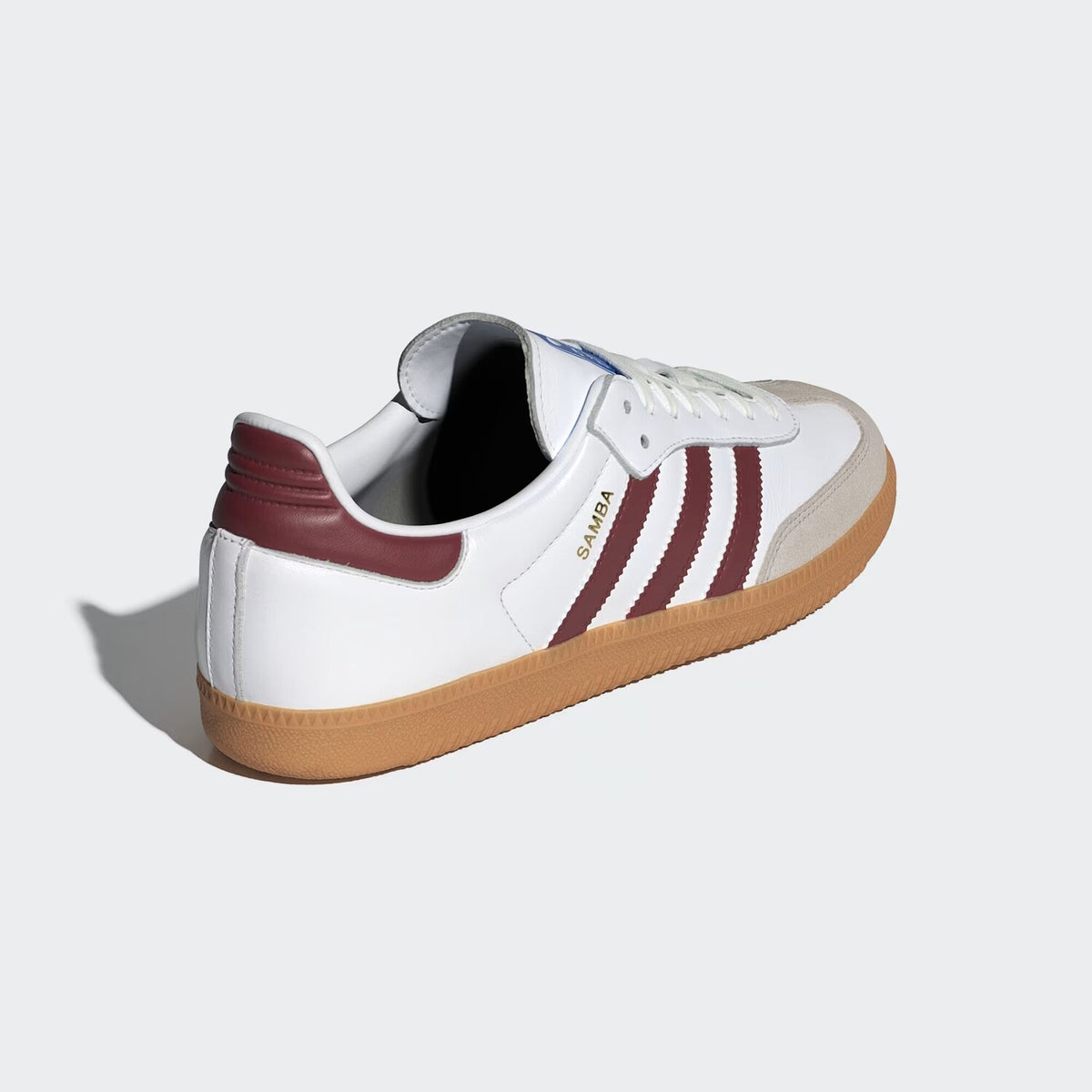 Adidas Samba OG – Cloud White / Collegiate Burgundy / Gum - Image 4