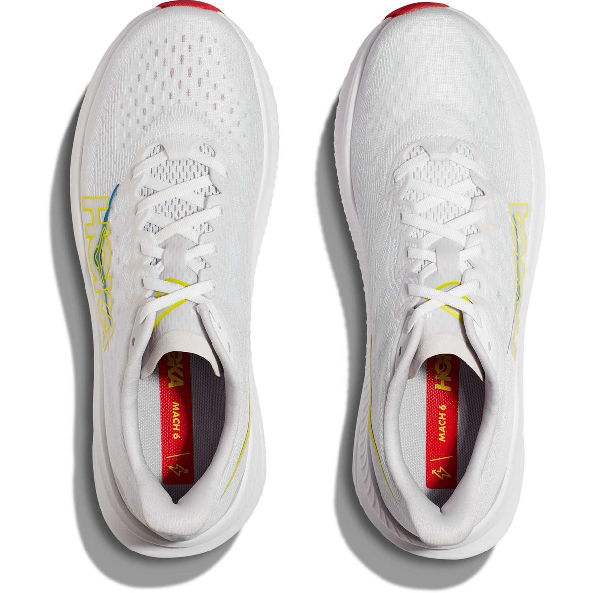 Mach 6 HOKA Running Shoes, White/Nimbus Cloud - Image 5