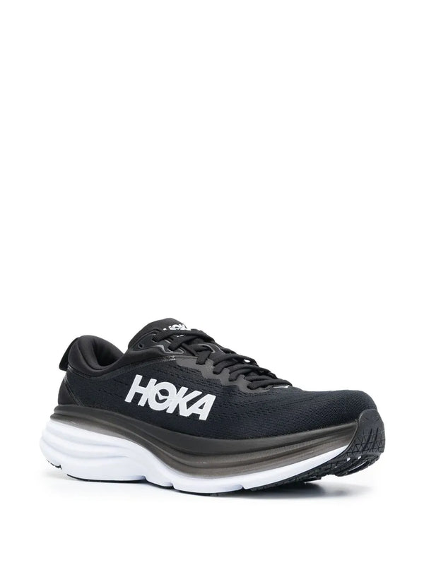 HOKA Bondi 8 2E Wide 'Black White' - Image 2