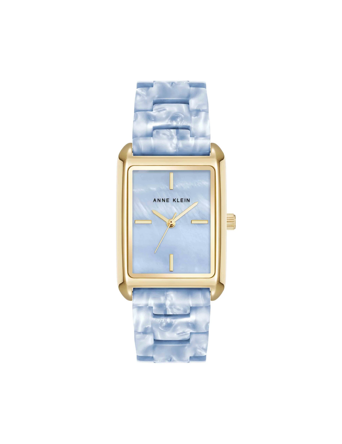 Anne Klein Women’s Rectangular Resin Link Watch - Image 1