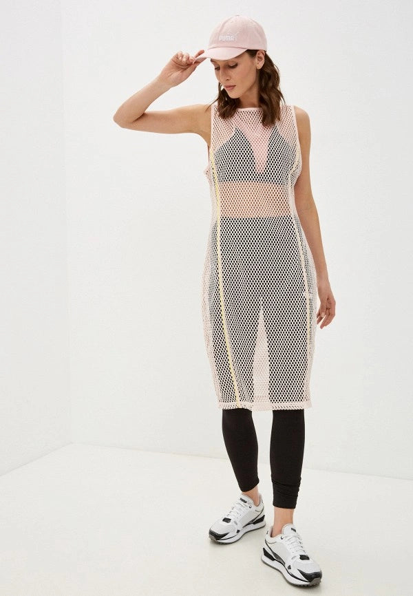 Women Sportswear Fit Textured Mesh Dress - Image 1
