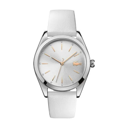 Parisienne Lacoste white leather watch
