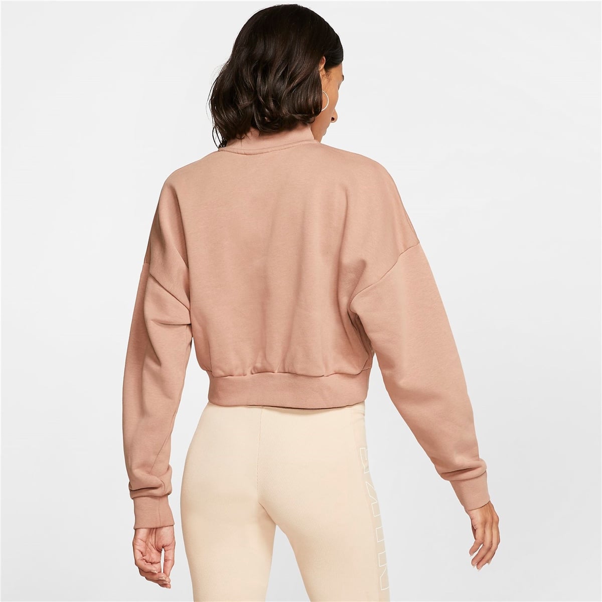 NIKE Women's Fleece Long Sleeve Crop Top - Image 3
