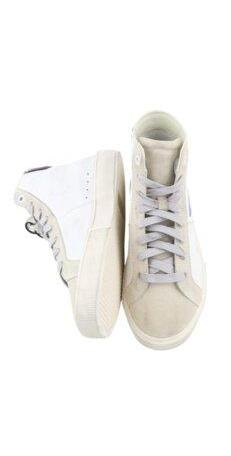DIESEL S-Mydori ML W Women Sneakers EU37 White Leather Mid Top Laced - Image 4