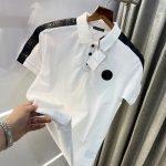 BALMAIN ROUND PATCH POLO T-SHIRT